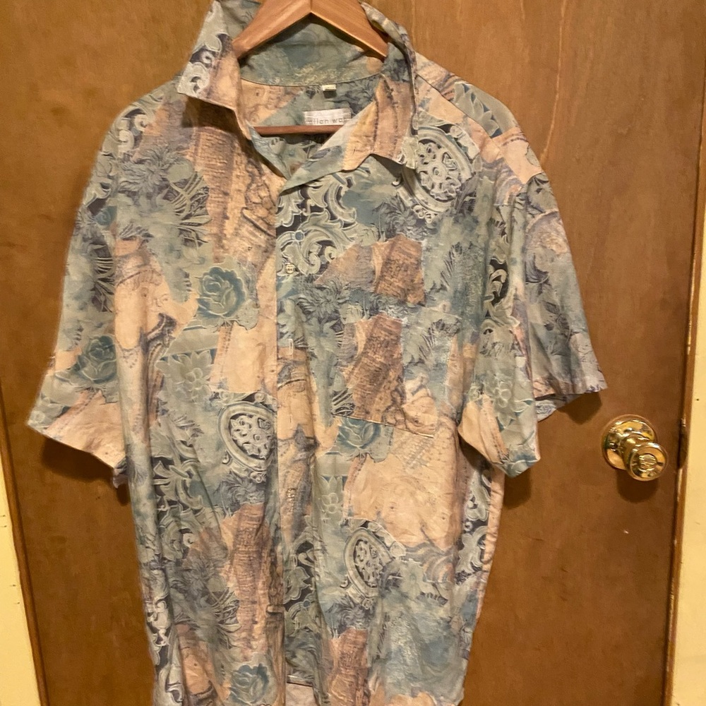 Allen wah Hawaiian shirt xl vintage